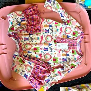 Pete + Lucy Girls long sleeved Romper